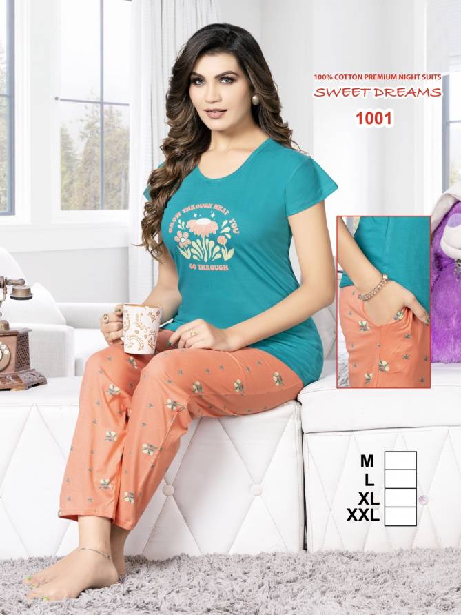 Sweet Dreams 07 Daily Wear Cotton Wholesale Night Suits Collection